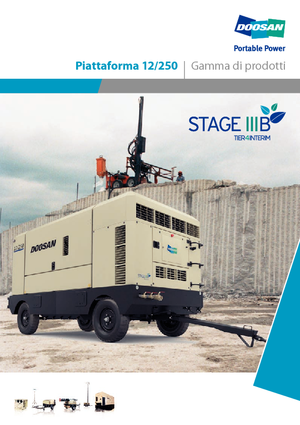 Przenośne sprężarki i kompresory powietrza - wyskoprężne, elektryczne i spalinowe Doosan 12/250