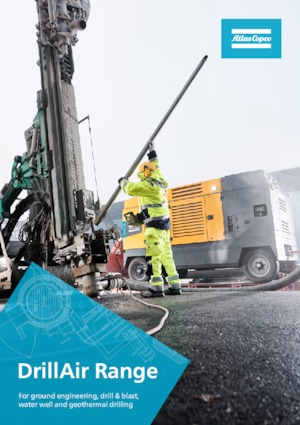 Stacjonarne sprężarki i kompresory powietrza - wyskoprężne, elektryczne i spalinowe Atlas Copco DrillAir V39