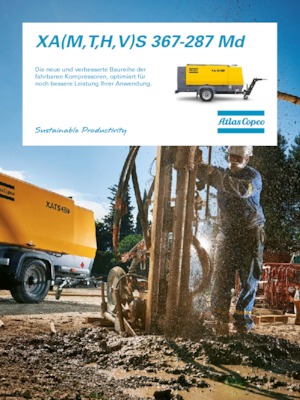 Przenośne sprężarki i kompresory powietrza - wyskoprężne, elektryczne i spalinowe Atlas Copco XAMS 367 MD