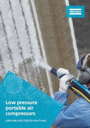 Przenośne sprężarki i kompresory powietrza - wyskoprężne, elektryczne i spalinowe Atlas Copco XAVS 448 SD