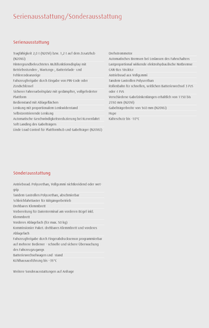 Wózki do kompletacji zamówień Linde N20VI