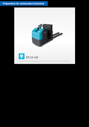 Wózki do kompletacji zamówień Baoli EP 20-120