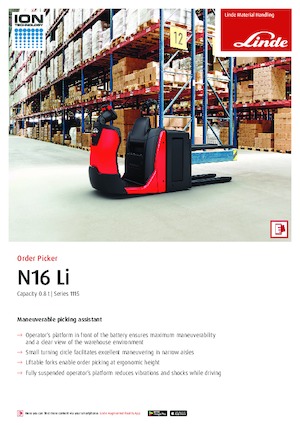 Wózki do kompletacji zamówień Linde N16Li