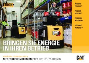 Wózki do kompletacji zamówień Caterpillar NO20N2XP