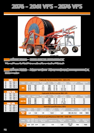 Bębny do węża IRRIFRANCE 2061 135/550