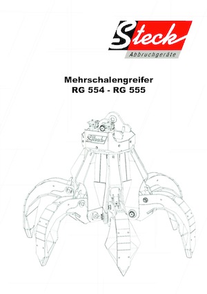 Hydrauliczne łyżki chwytakowe Steck RG 555 D