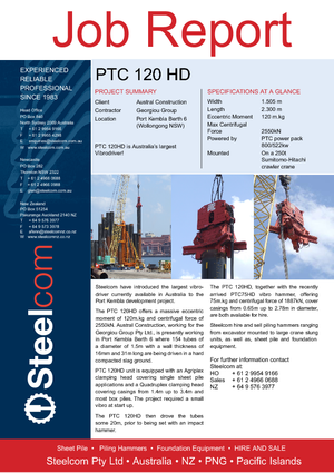 Wibromłoty PTC 120 HD
