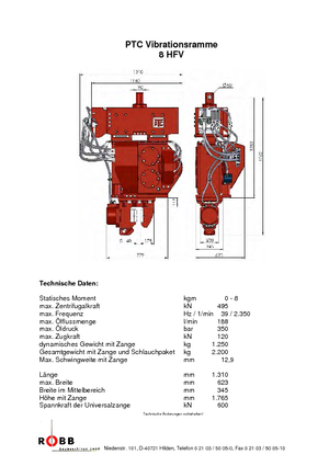 Wibromłoty PTC 8 HFV