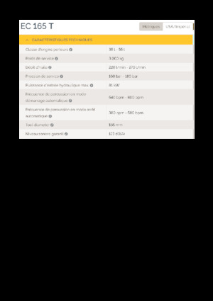 Młoty hydrauliczne Epiroc EC 165 T