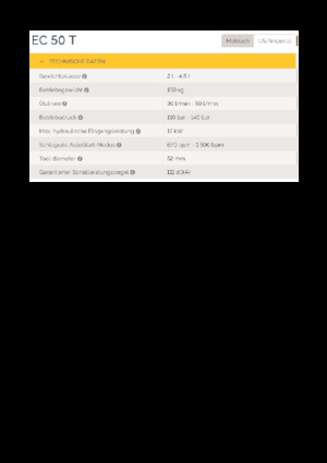 Młoty hydrauliczne Epiroc EC 50 T