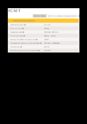 Młoty hydrauliczne Epiroc EC 50 T