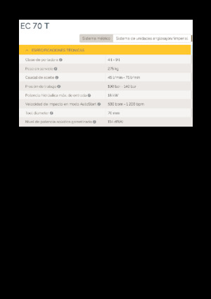 Młoty hydrauliczne Epiroc EC 70 T