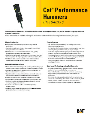 Młoty hydrauliczne Caterpillar H120 S