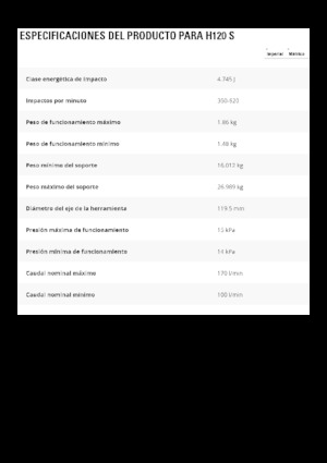 Młoty hydrauliczne Caterpillar H120 S