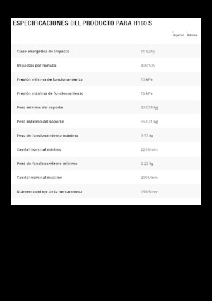 Młoty hydrauliczne Caterpillar H160 S