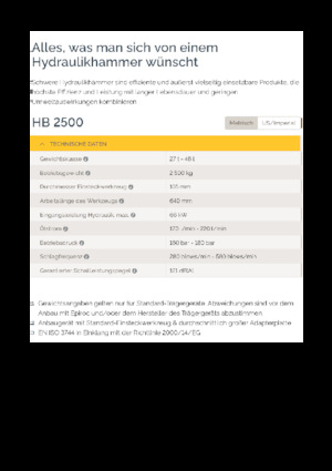 Młoty hydrauliczne Epiroc HB 2500