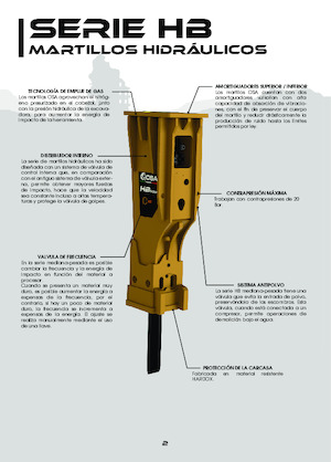Młoty hydrauliczne OSA Demolition Equipment HB 150