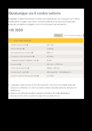 Młoty hydrauliczne Epiroc HB 3100