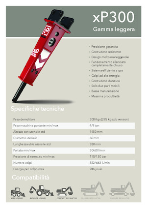 Młoty hydrauliczne Promove xP 300