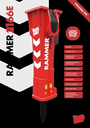 Młoty hydrauliczne Rammer 2166E