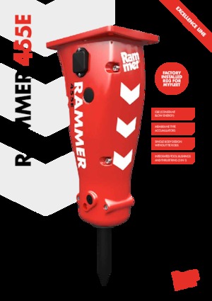 Młoty hydrauliczne Rammer 455E