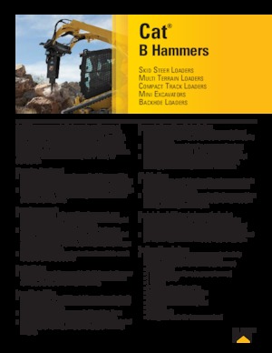 Młoty hydrauliczne Caterpillar B6