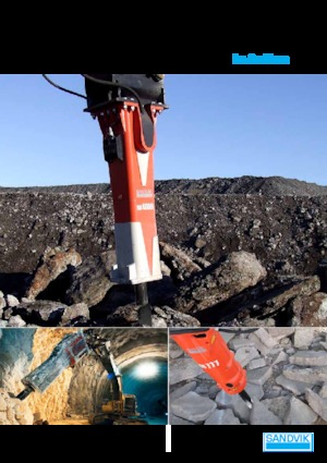 Młoty hydrauliczne Sandvik BR 825