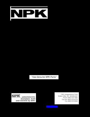 Młoty hydrauliczne NPK E 216 B