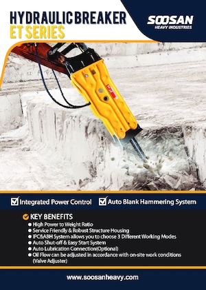 Młoty hydrauliczne Soosan ET200 