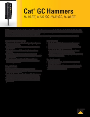 Młoty hydrauliczne Caterpillar H120GC