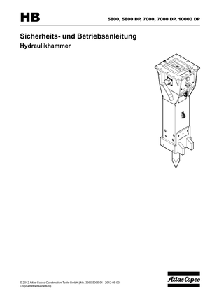 Młoty hydrauliczne Atlas Copco HB 7000