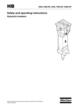 Młoty hydrauliczne Atlas Copco HB 7000