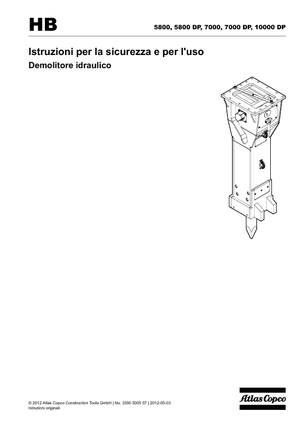 Młoty hydrauliczne Atlas Copco HB 7000