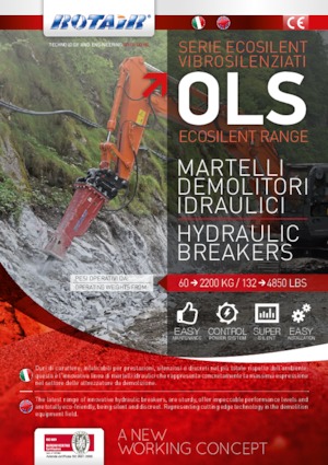 Młoty hydrauliczne Rotair OLS 1600 X