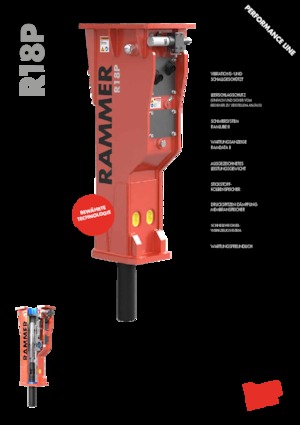 Młoty hydrauliczne Rammer R18P