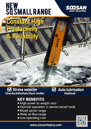 Młoty hydrauliczne Soosan SQ50