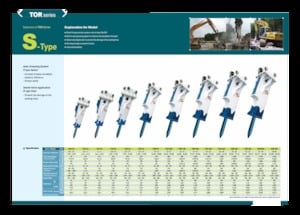 Młoty hydrauliczne Komac TOR 42S