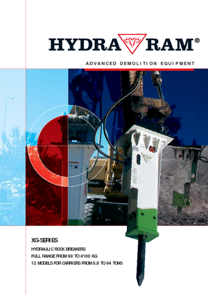 Młoty hydrauliczne Hydra Ram XG 70 S