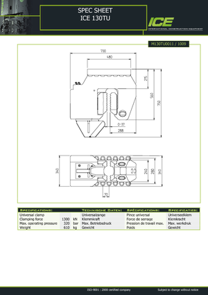 Hydrauliczne tuleje zaciskowe ICE 130 TU