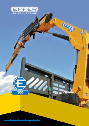 Hydrauliczne żurawie do załadunku Effer 100 3S