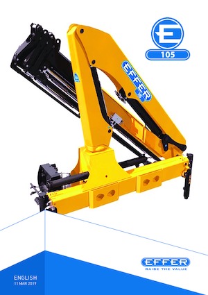 Hydrauliczne żurawie do załadunku Effer 105 3S