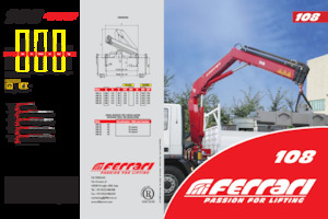Hydrauliczne żurawie do załadunku Ferrari® 108 A5 