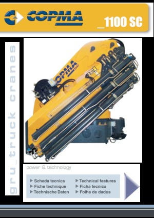 Hydrauliczne żurawie do załadunku COPMA 2000 1100.4 SC