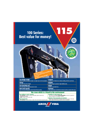 Hydrauliczne żurawie do załadunku Amco Veba 115-1 S