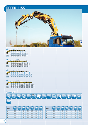 Hydrauliczne żurawie do załadunku Effer 1155 7S