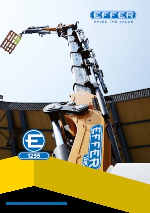 Hydrauliczne żurawie do załadunku Effer 1255 8S