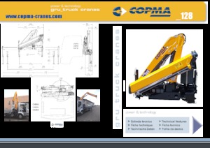 Hydrauliczne żurawie do załadunku COPMA 2000 128.2