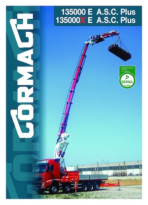 Hydrauliczne żurawie do załadunku Cormach 135000 E9F186 A.S.C. Plus