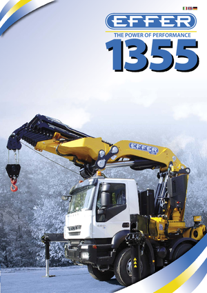Hydrauliczne żurawie do załadunku Effer 1355 8S