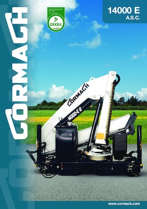 Hydrauliczne żurawie do załadunku Cormach 14000 E4 A.S.C